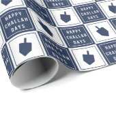 ハッピーチャラ日 |ハヌカモダンー・ドレイデル ラッピングペーパー (ロールコーナー)