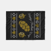 ハッピーチャラ日 フリースブランケット (正面(横))