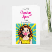 ハッピーチューインガムの日！ 9月30日 カード (正面)