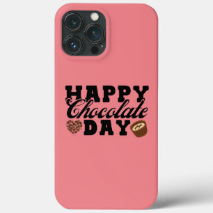 ハッピーチョコレートデー、チョコレートラバーの喜び iPhone 13 PRO MAXケース