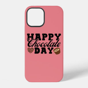 ハッピーチョコレートデー、チョコレートラバーの喜び iPhone 12ケース