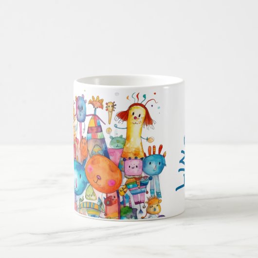 ハッピーチルドレンスケッチファームアニマル コーヒーマグカップ (中央)
