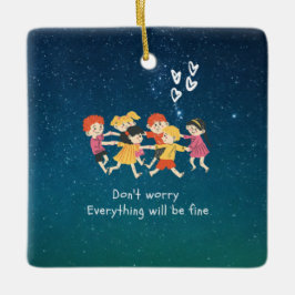 ハッピーチルドレン セラミックオーナメント