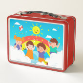 ハッピーチルドレン メタルランチボックス (裏面)