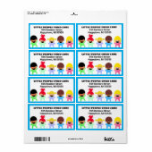 ハッピーチルドレン ラベル (フルシート)