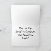 ハッピーチワワ誕生日カード カード (内部)