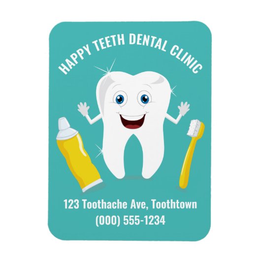 ハッピーティースカスタム文字マグネット マグネット (縦)