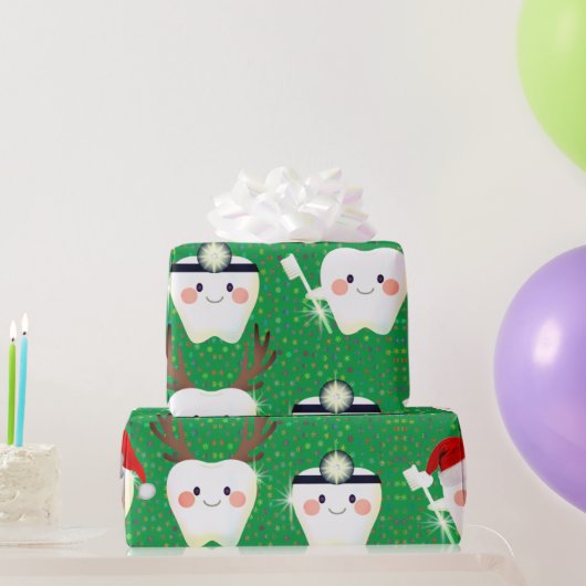 ハッピーティースクリスマス ラッピングペーパー (パーティーギフト)