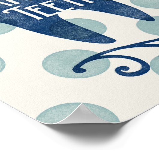 ハッピーティースポスターデンタルアート歯科衛生士 ポスター (角)