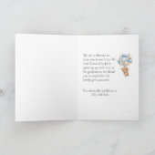 ハッピーテディベアバルーンゴッド親カード カード (内部)