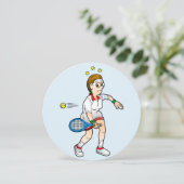 ハッピーテニス誕生日カード カード (スタンド正面)