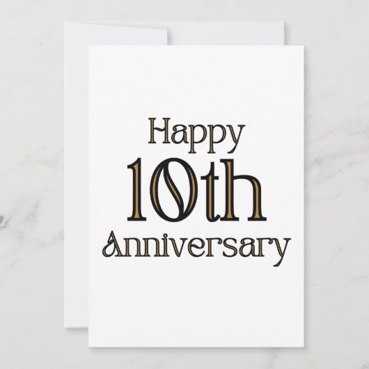 ハッピーテンテニバァサリー招待状 招待状 (正面)