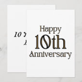 ハッピーテンテニバーのご招待 招待状 (正面/裏面)