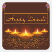 ハッピーディカラフルワリライト スクエアシール (正面)