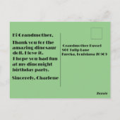 ハッピーディノミト誕生日 ポストカード (裏面)