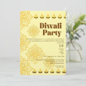 ハッピーディワリお祝い招待状 招待状 (スタンド正面)