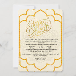 ハッピーディワリお祝い招待状 招待状