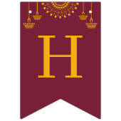 ハッピーディワリお祝い バンティングフラッグ (第3の旗)