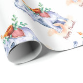 ハッピーディワリとディヤと象 ラッピングペーパー (ロールコーナー)