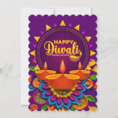 ハッピーディワリのカード サンキューカード (正面)