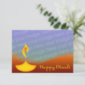 ハッピーディワリの写真カード (スタンド正面)