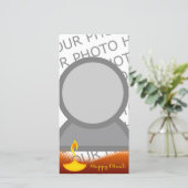 ハッピーディワリの写真カード (スタンド正面)