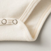 ハッピーディワリインエレガントフォント ベビーTシャツ (詳細 - 底)