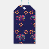 ハッピーディワリインドインディアンゾウ曼荼羅 ギフトタグ (正面)