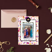 ハッピーディワリエレファントホリディフォトカード シーズンカード