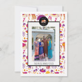 ハッピーディワリエレファントホリディフォトカード シーズンカード (正面)