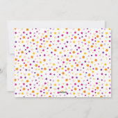 ハッピーディワリカラフルフォトピンクパープルランタン シーズンカード (裏面)