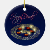 ハッピーディワリガネシャランゴリオーナメント セラミックオーナメント (裏面)