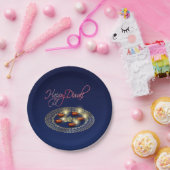 ハッピーディワリガネシャランゴリ紙プレート ペーパープレート (パーティー)