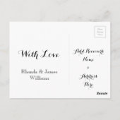 ハッピーディワリシャルボードタイポグラフィカスタムカード ポストカード (裏面)