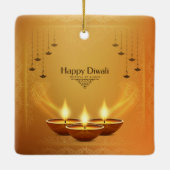 ハッピーディワリセラミックオーナメント セラミックオーナメント (裏面)