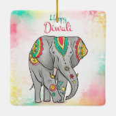 ハッピーディワリセラミックオーナメント セラミックオーナメント (裏面)