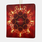 ハッピーディワリセラミックオーナメント セラミックオーナメント (左)