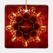 ハッピーディワリセラミックオーナメント セラミックオーナメント (裏面)