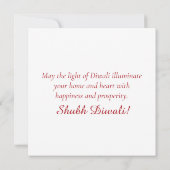 ハッピーディワリディヤフェスティバルオブライトフローラ金ゴールド シーズンカード (裏面)