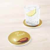 ハッピーディワリディヤ – サンドストーンコースター (側面)