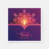 ハッピーディワリナプキンス スタンダードカクテルナプキン (正面)