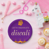 ハッピーディワリパーティー ペーパープレート (パーティー)