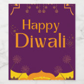 ハッピーディワリパーティー ワインラベル (シングルラベル)