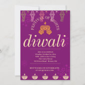 ハッピーディワリパーティー 招待状 (正面)