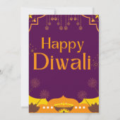 ハッピーディワリパーティー 招待状 (裏面)