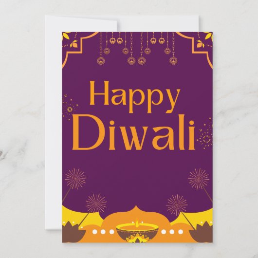 ハッピーディワリパーティー 招待状 (裏面)