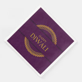 ハッピーディワリパープルエレガント金ゴールド (コーナー)