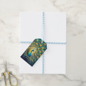 ハッピーディワリピーコック ギフトタグ (より糸付き)