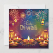 ハッピーディワリファイアワークディヤフェスティバルオブライト シーズンカード (正面)