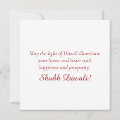 ハッピーディワリファイアワークディヤフェスティバルオブライト シーズンカード (裏面)